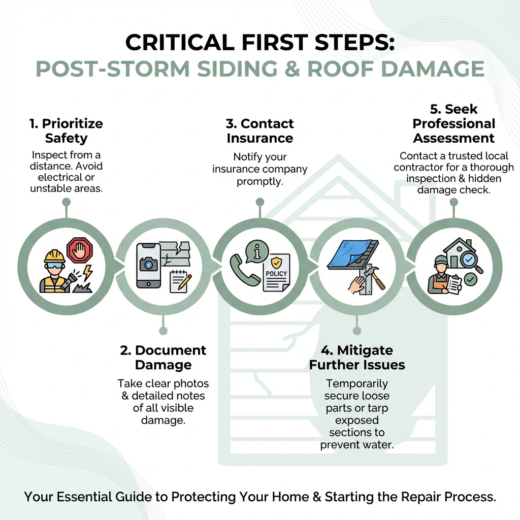 Storm Damage Siding Repair: 5 Crucial Steps Storm Damage Siding Repair: 5 Crucial Steps