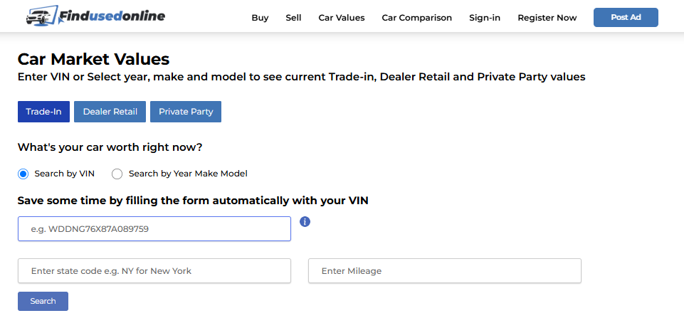 How Much Is My Car Worth? Used Car Market Value Calculator
